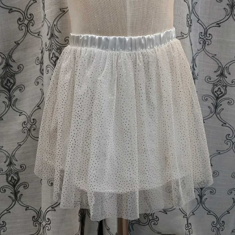 Gold poka dotted skirt